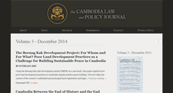 Desktop Screenshot of cambodialpj.org